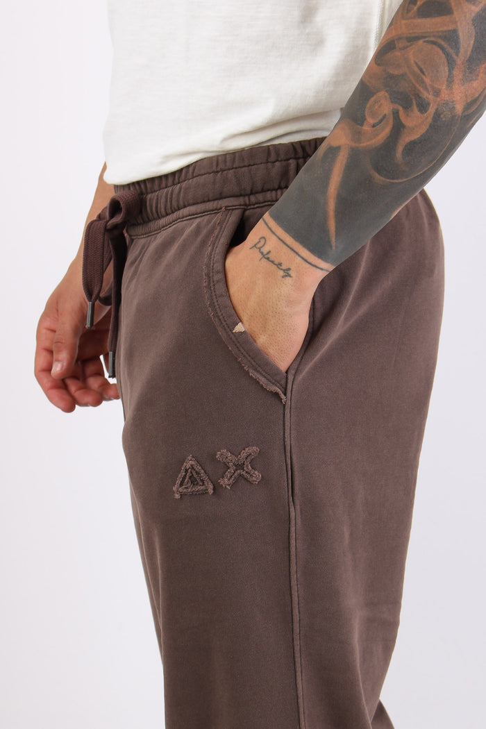 Pantalone Felpa Delavee Marrone-7