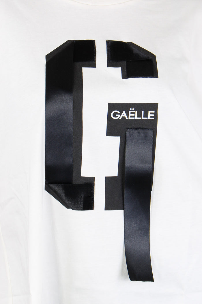 T-shirt Over Logo Nastro Off White-6