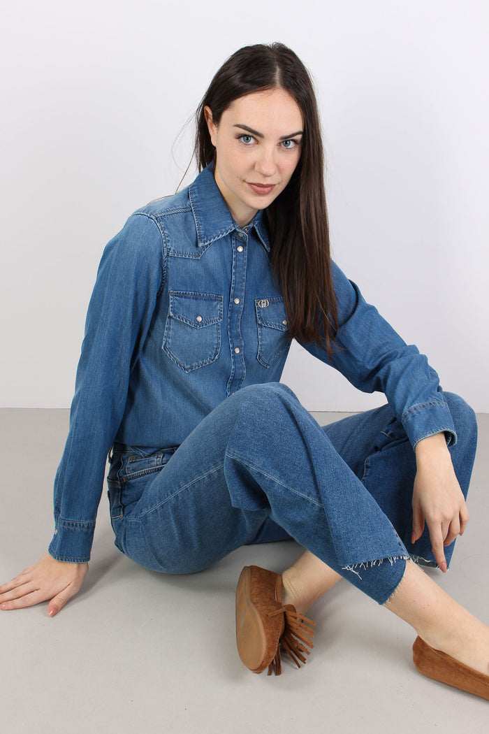 Camicia Denim Regular Denim Medio-3