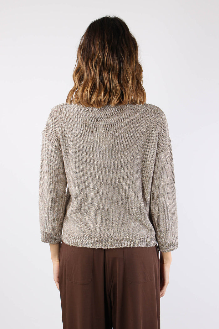 Gelada Maglia M/l Lurex Sand-4