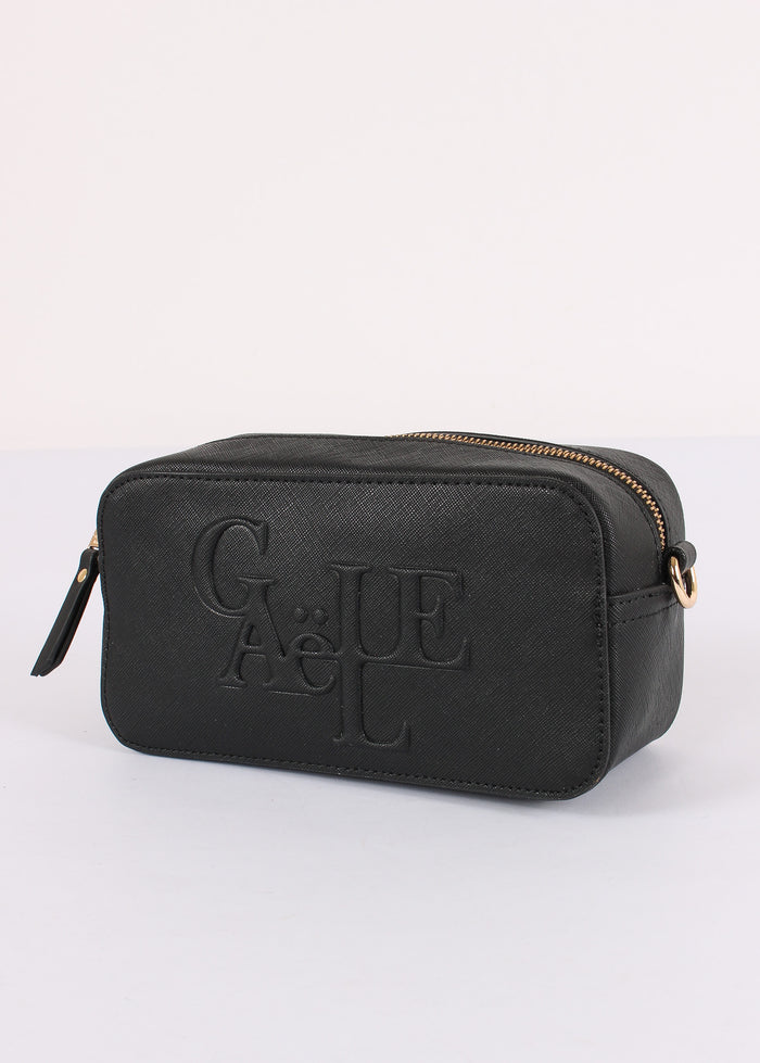 Camera Bag Saffiano Maxi Logo Nero-5