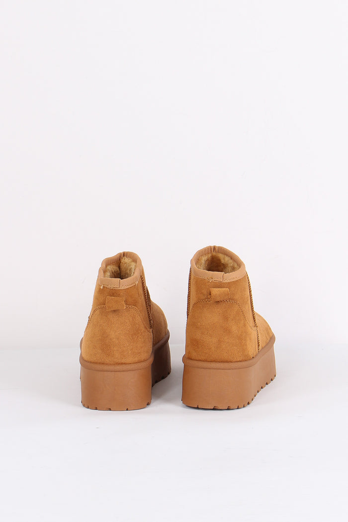 Stivale Inserto Teddy Cuoio-3