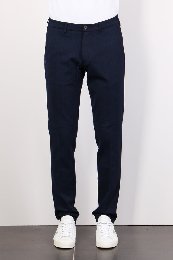 Pantalone Chino Punto Milano Blu Navy-2