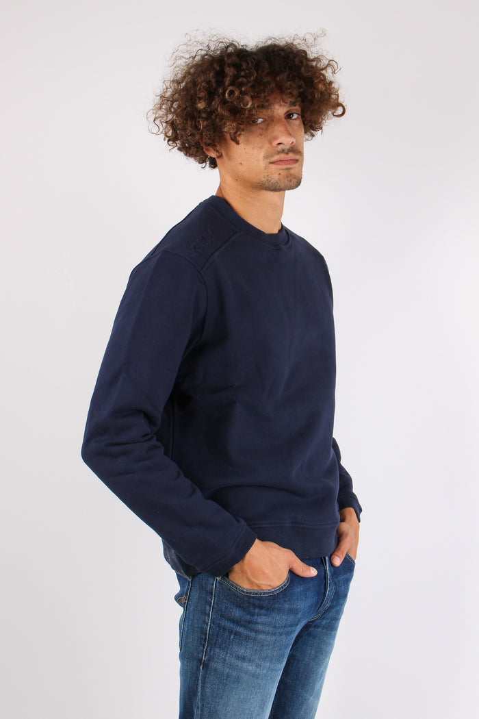 Felpa Logo Tono Su Tono Blue Depth-3