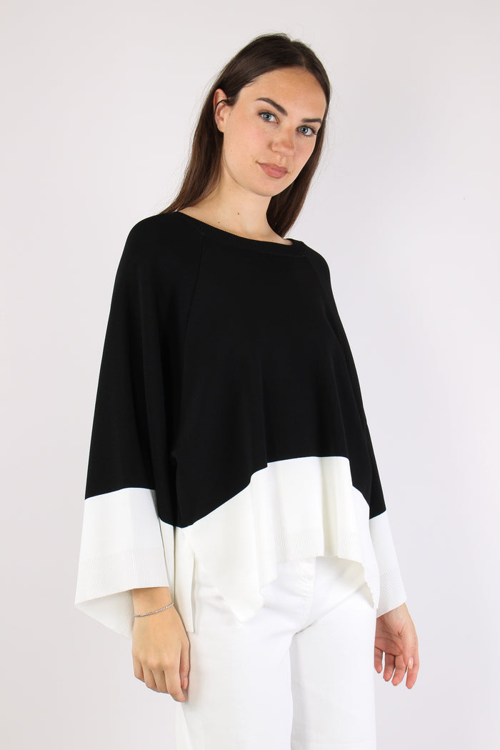 Maglia Bicolor Nero/ecru-6