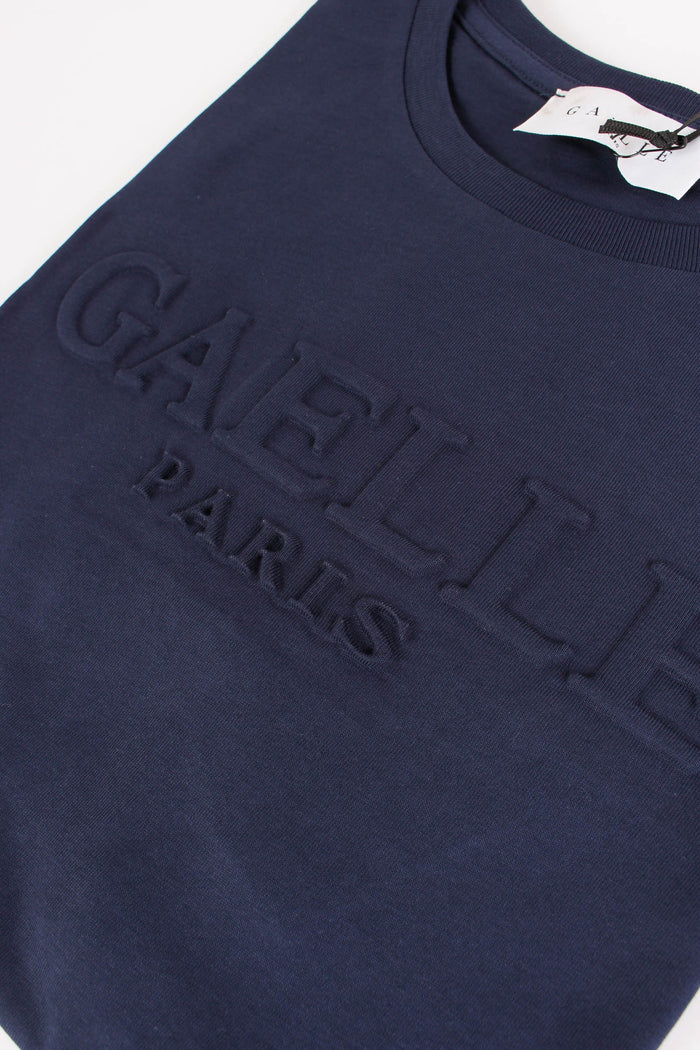T-shirt Logo 3d Blu Scuro-8
