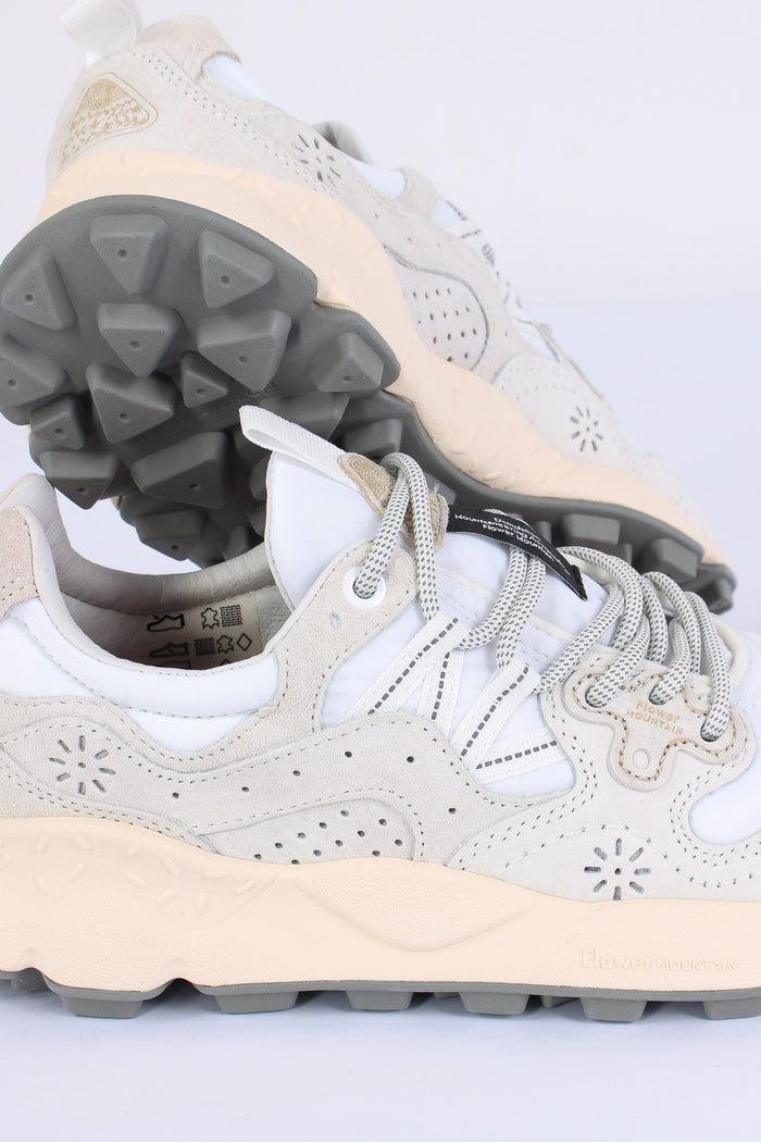 Sneakers Yamano Suede Nylon White-5