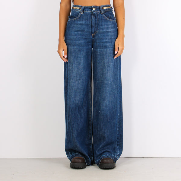 Lullucat Denim Palazzo Catena Denim Scuro-2