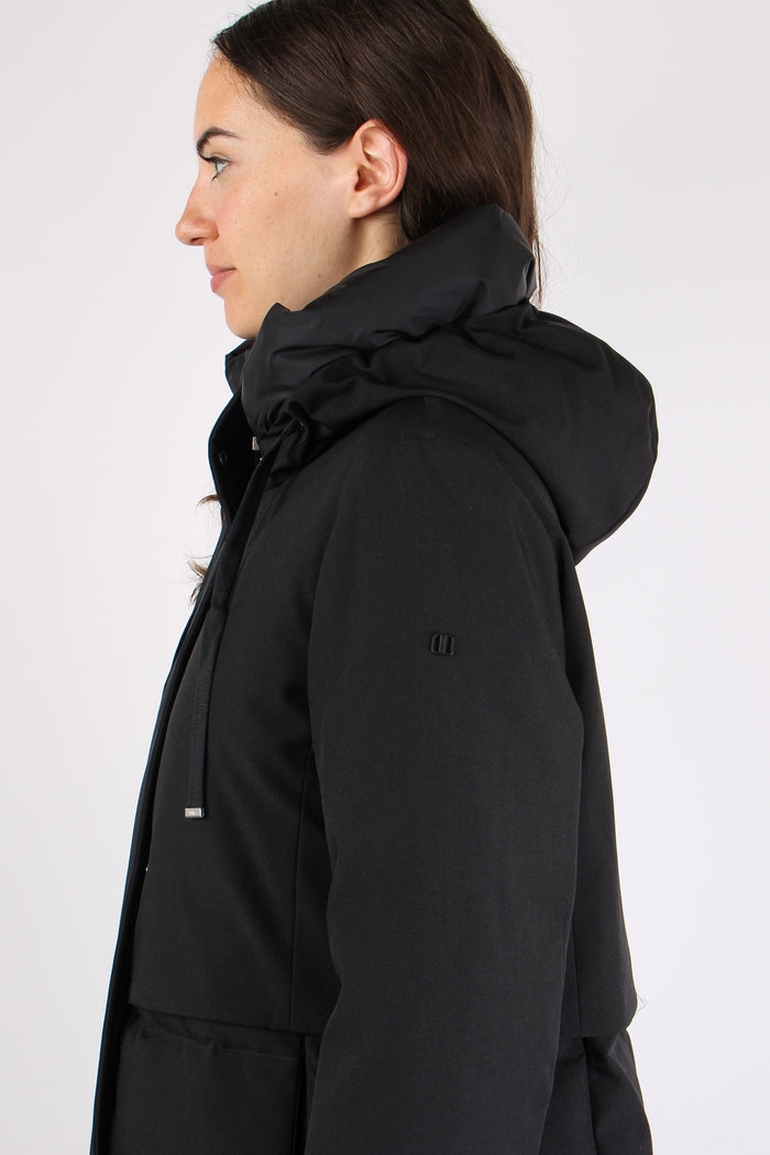 Giubbotto Lana Tecnica Nero-7