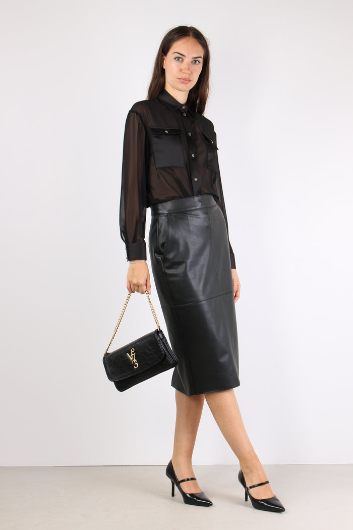 Camicia Profilo Raso Black-5