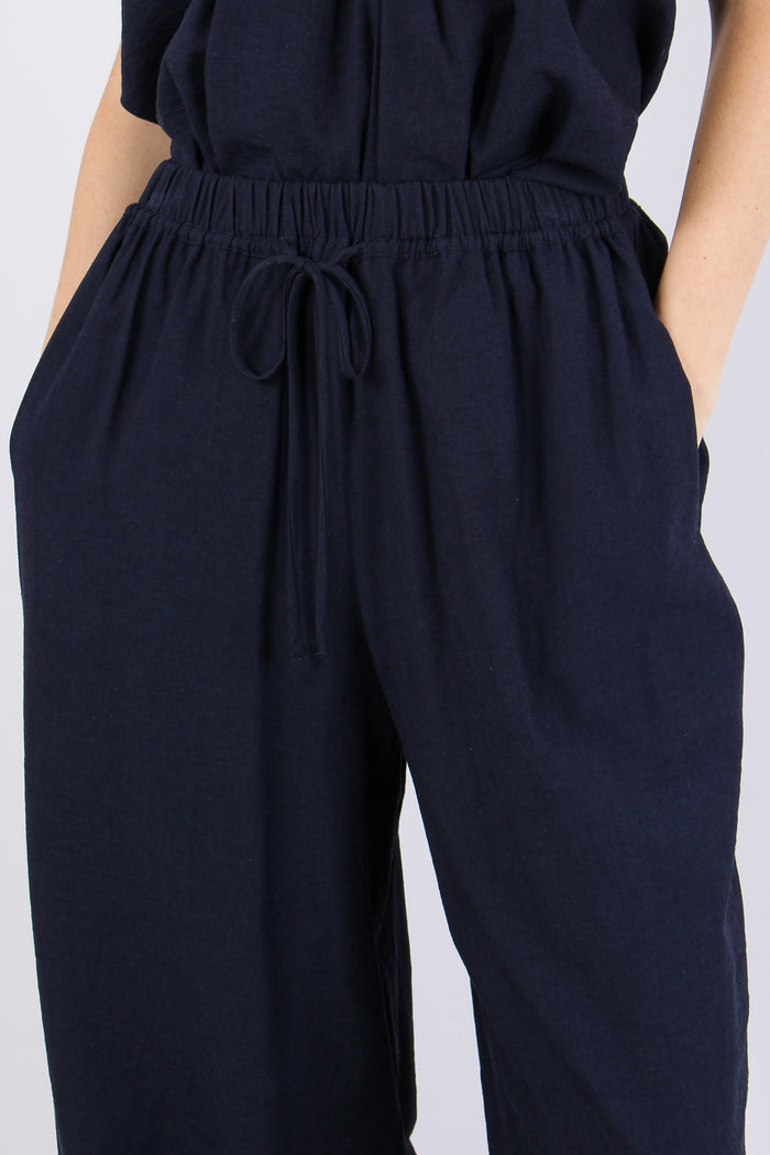 Pantalone Coulisse Blu Navy-7