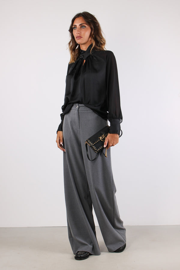 Bells Camicia Effetto Lucido Black