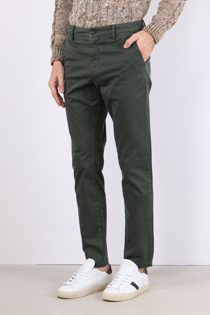 Pantalone Chino Slim Olive Green-5