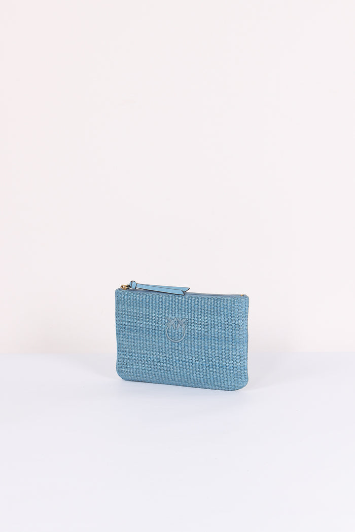 Pochette Rafia Light Blue-2