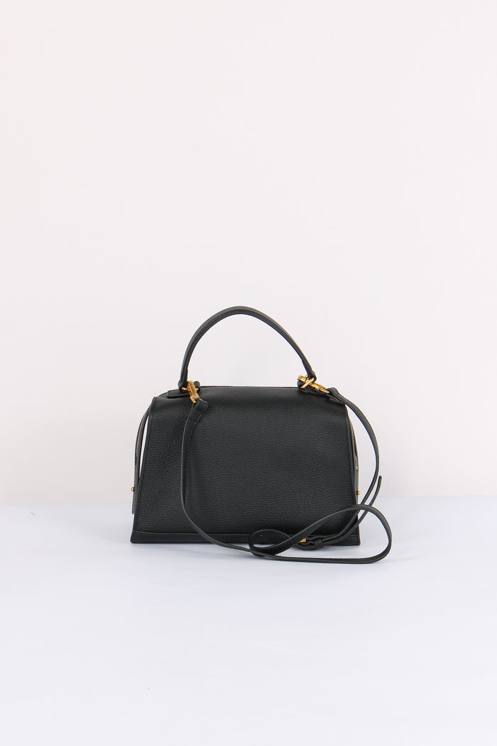 Trapezio Pelle Martellata Black-3
