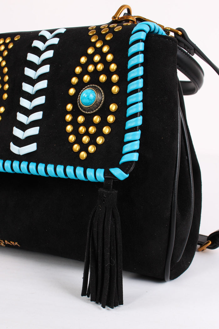 Tracolla  Suede Etnica Suede Black-4