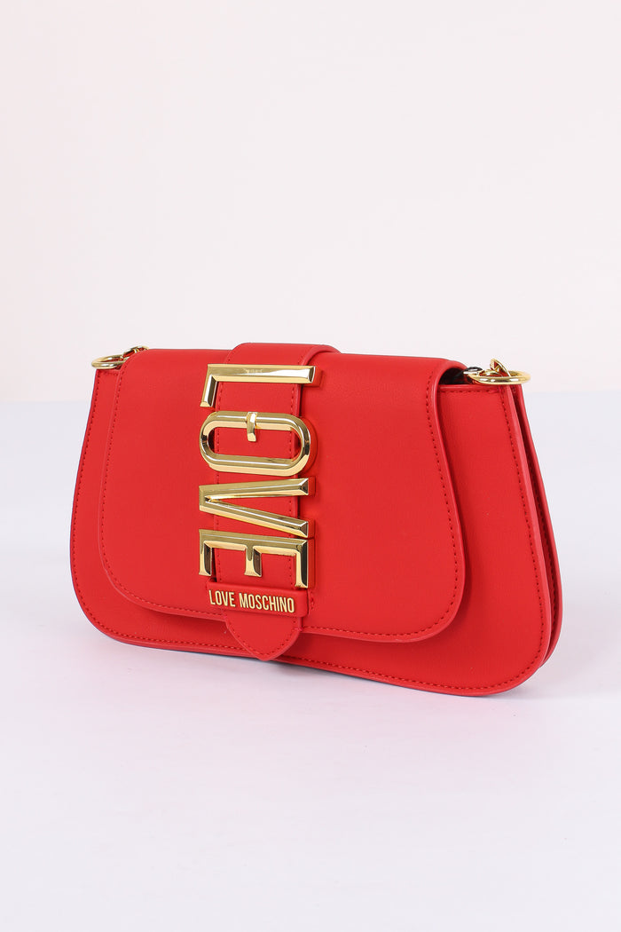 Pochette Fibbia Maxi Logo Rosso-5