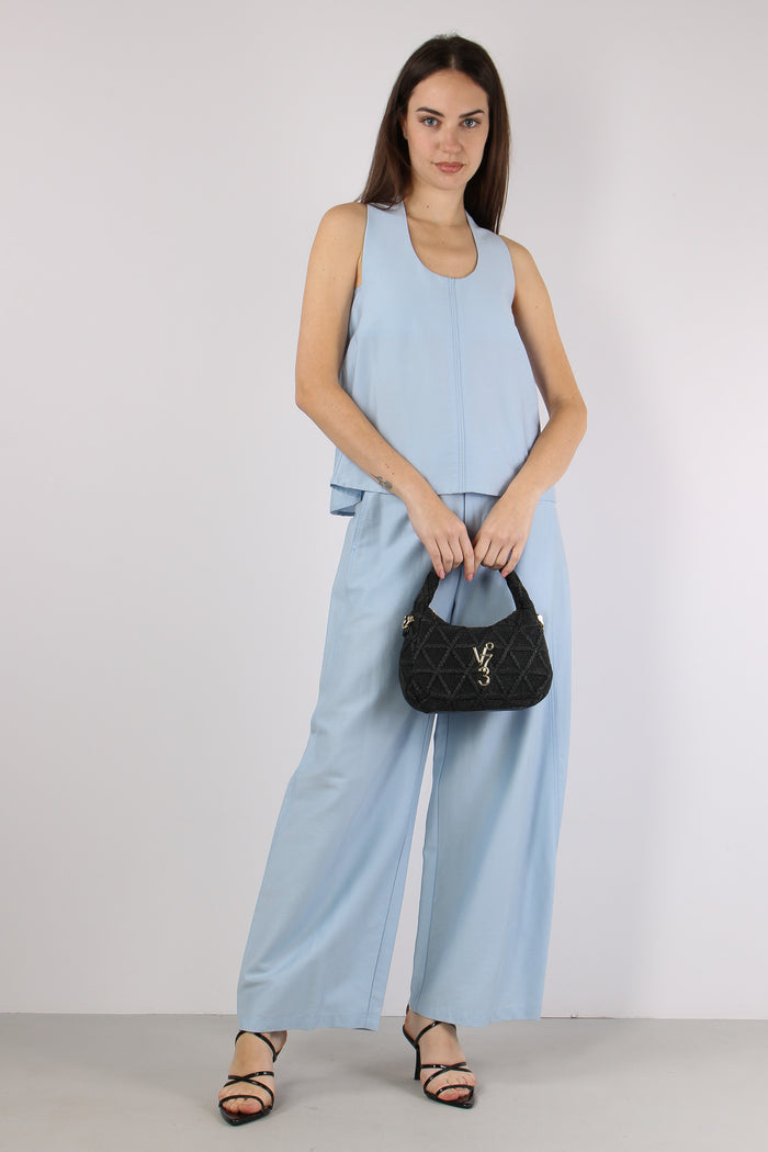 Top Intreccio Schiena Celeste-3