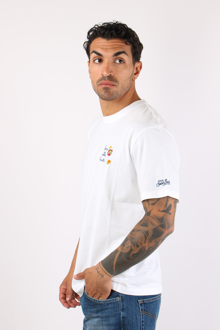 T-shirt Scritta Ricami Frutta-6