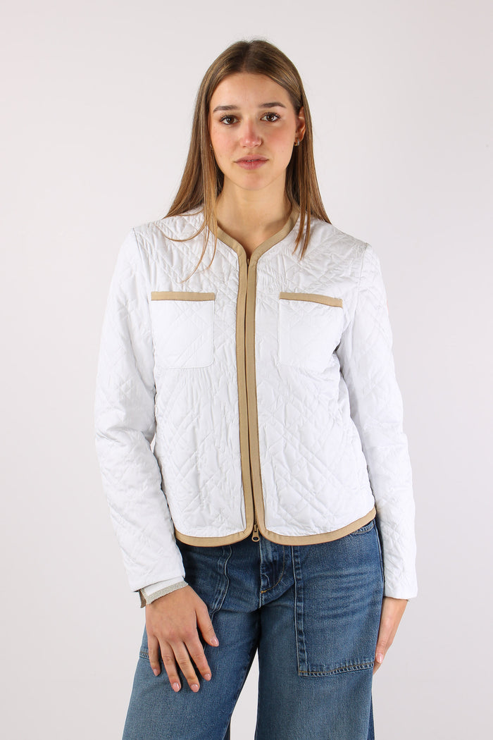 Jalina Giubbotto Trapunta White-3