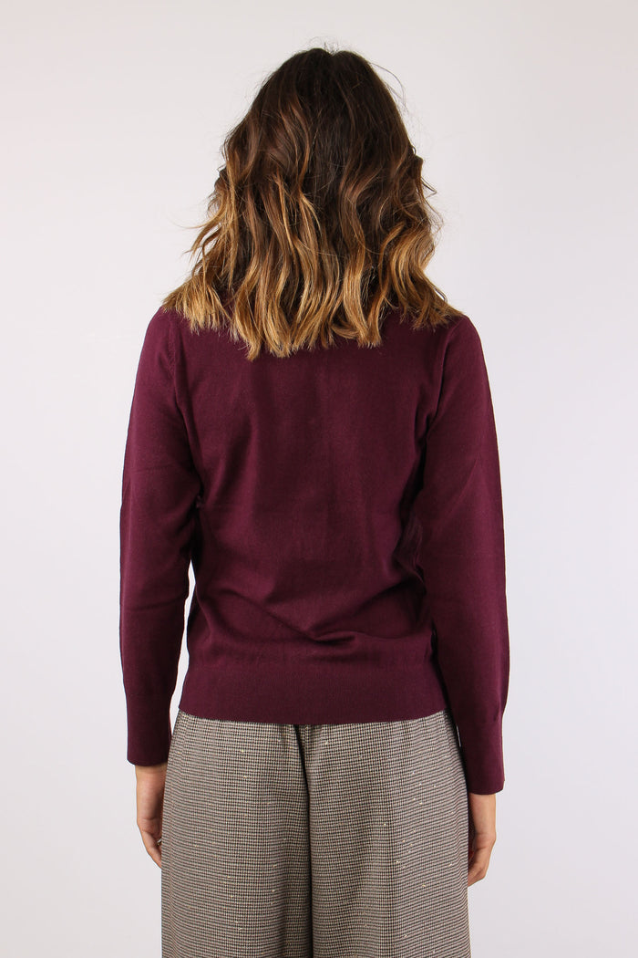 Cardigan Viscosa Cherry-4