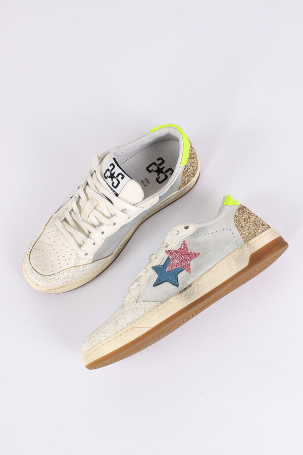 Sneakers Week Star Glitter Bianco/argento-2