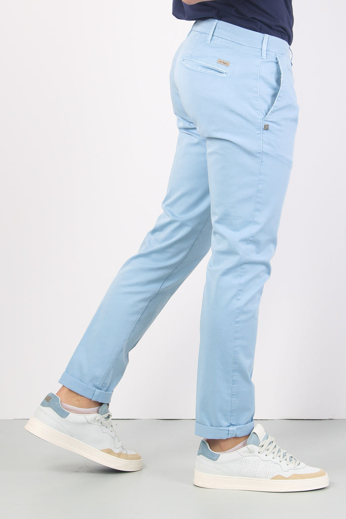 Pantalone Chino Slim Fit Celeste-4