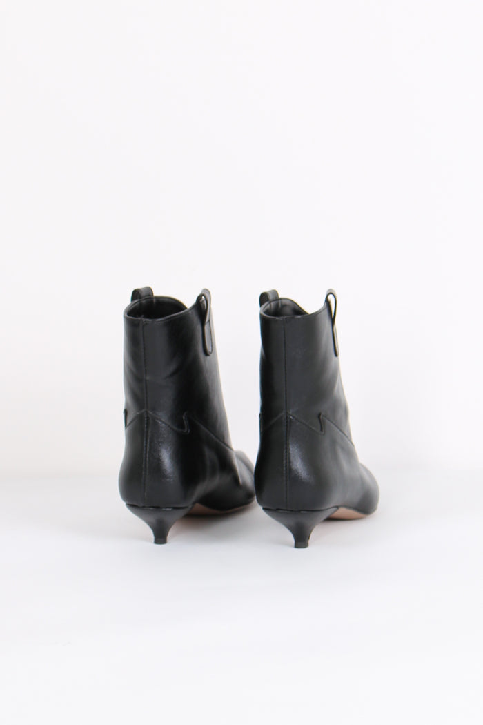 Stivale Effetto Texano Nero-3