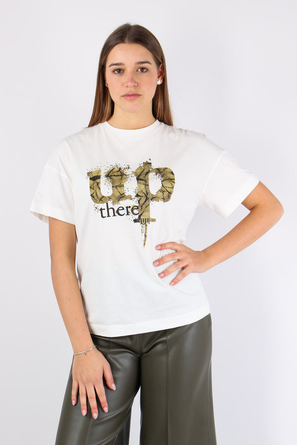 T-shirt Stampa Up Off White-2