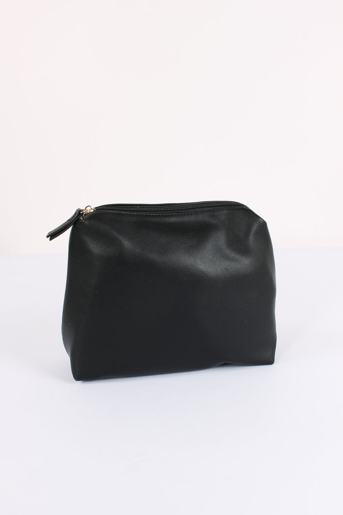 Tote Bag Manici Sottili Nero-8