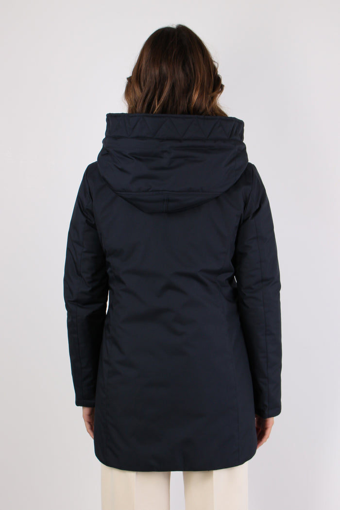 Cappotto Toggle Nylon Blu-3
