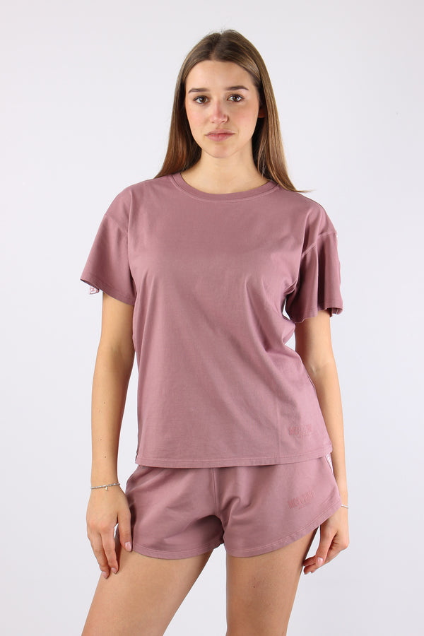 T-shirt Over Cotone Rosa