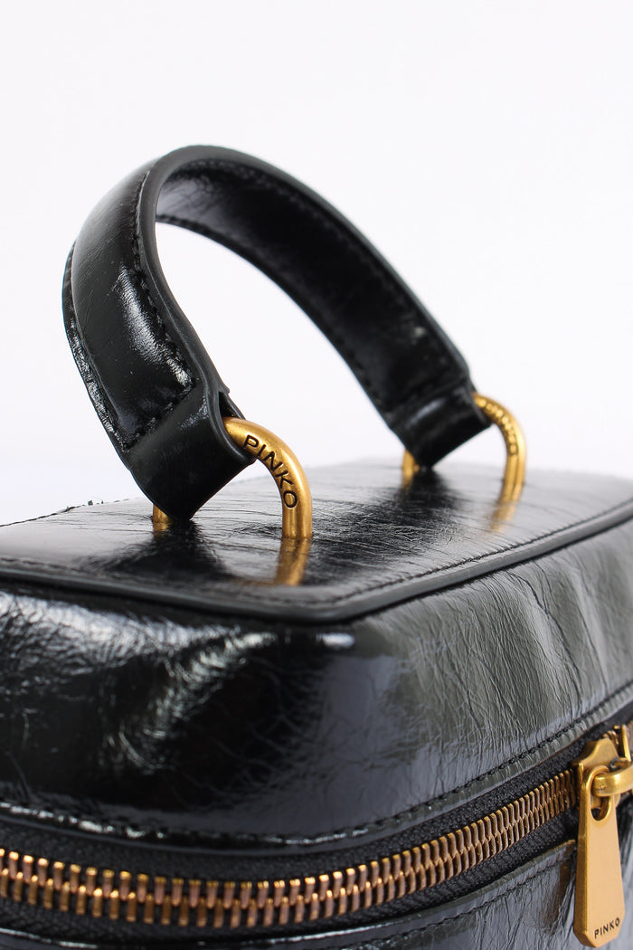 Tracollina Vanity Soft Mini Shiny Nero/antique Gold-7