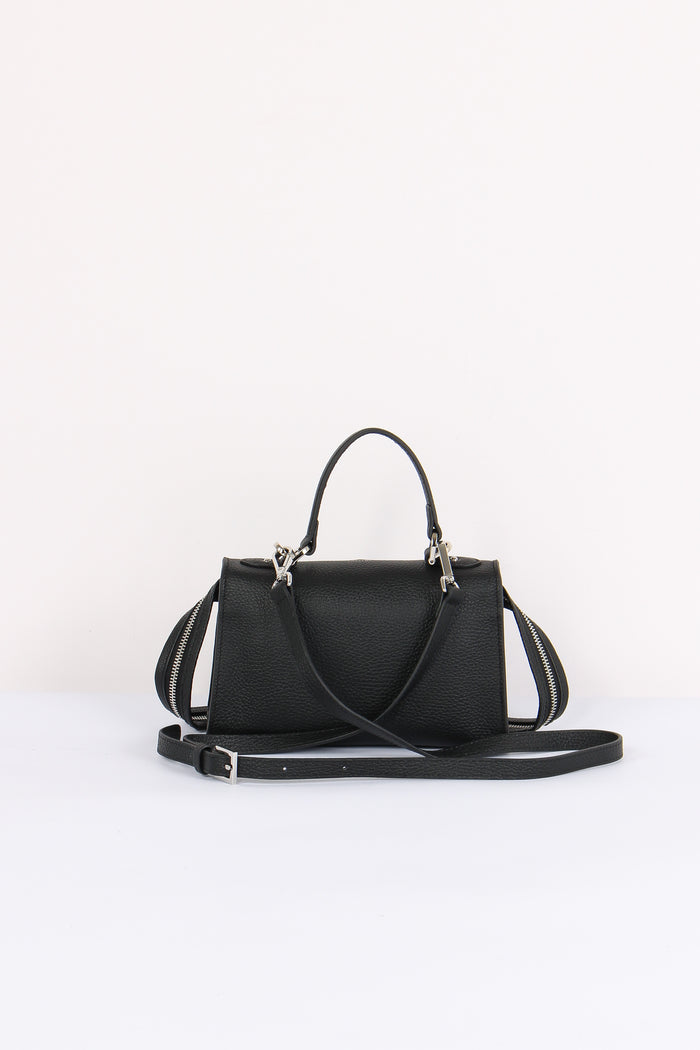 Metis Mini Bag  Bottalata Zip Frontale Black-3