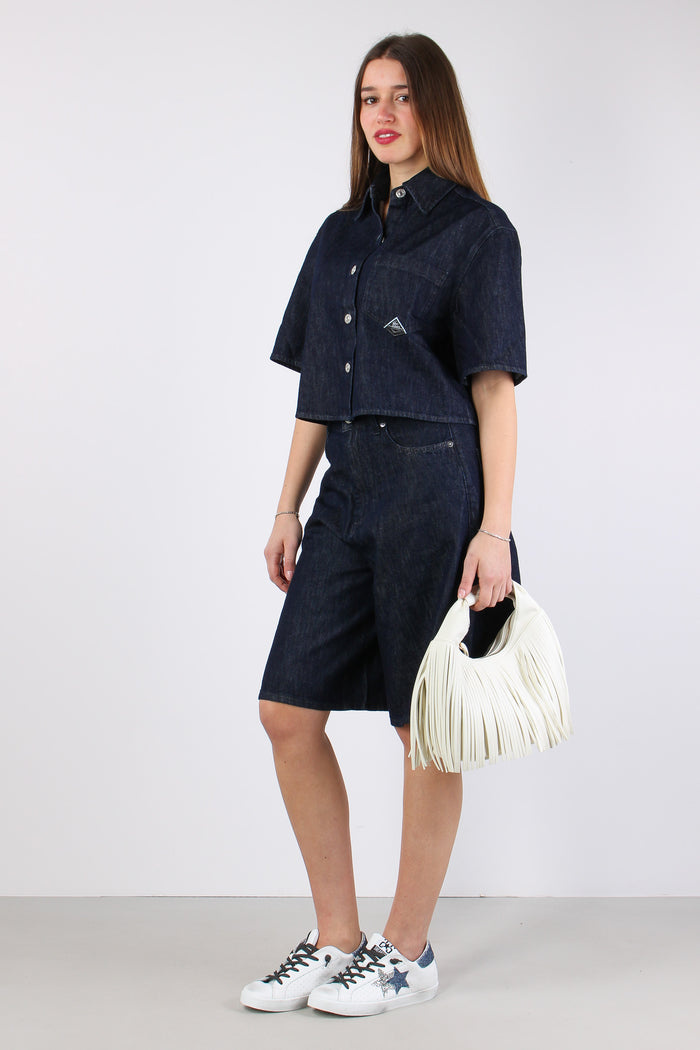 Bermuda Denim Denim Scuro-3