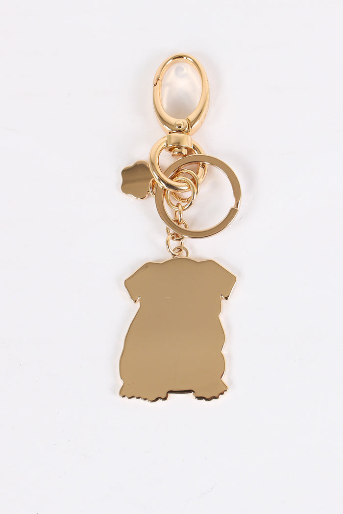 Portachiavi Bulldog Brass Gold-2