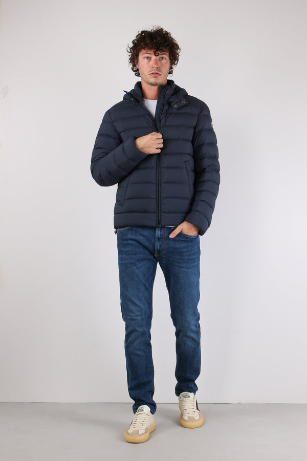 Giubbotto Cappuccio Staccabile Navy