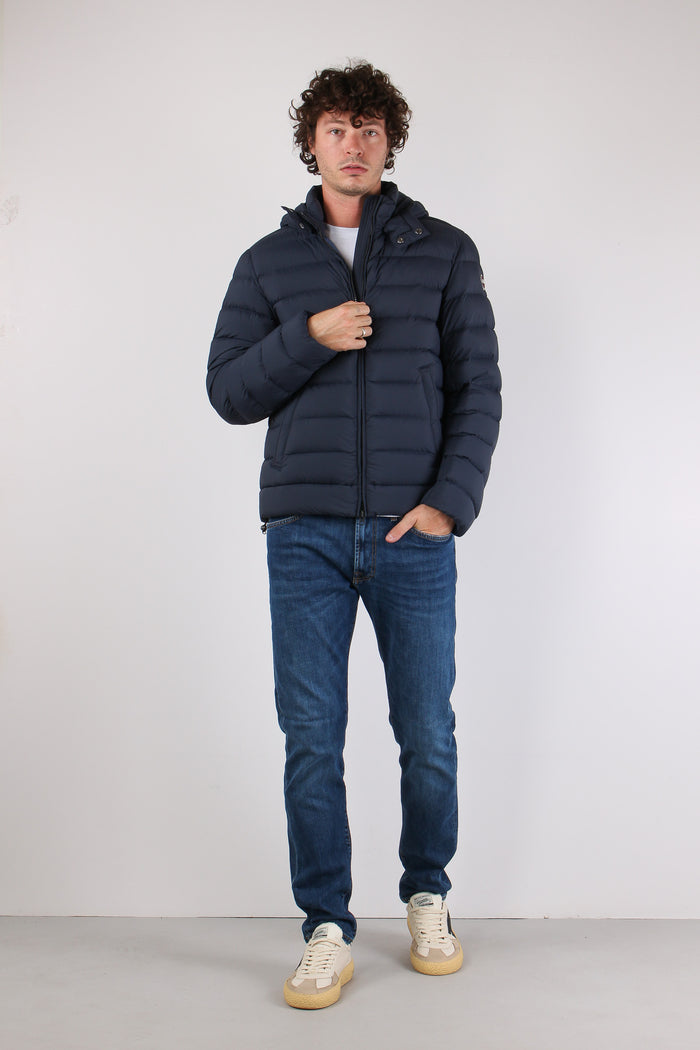 Giubbotto Cappuccio Staccabile Navy