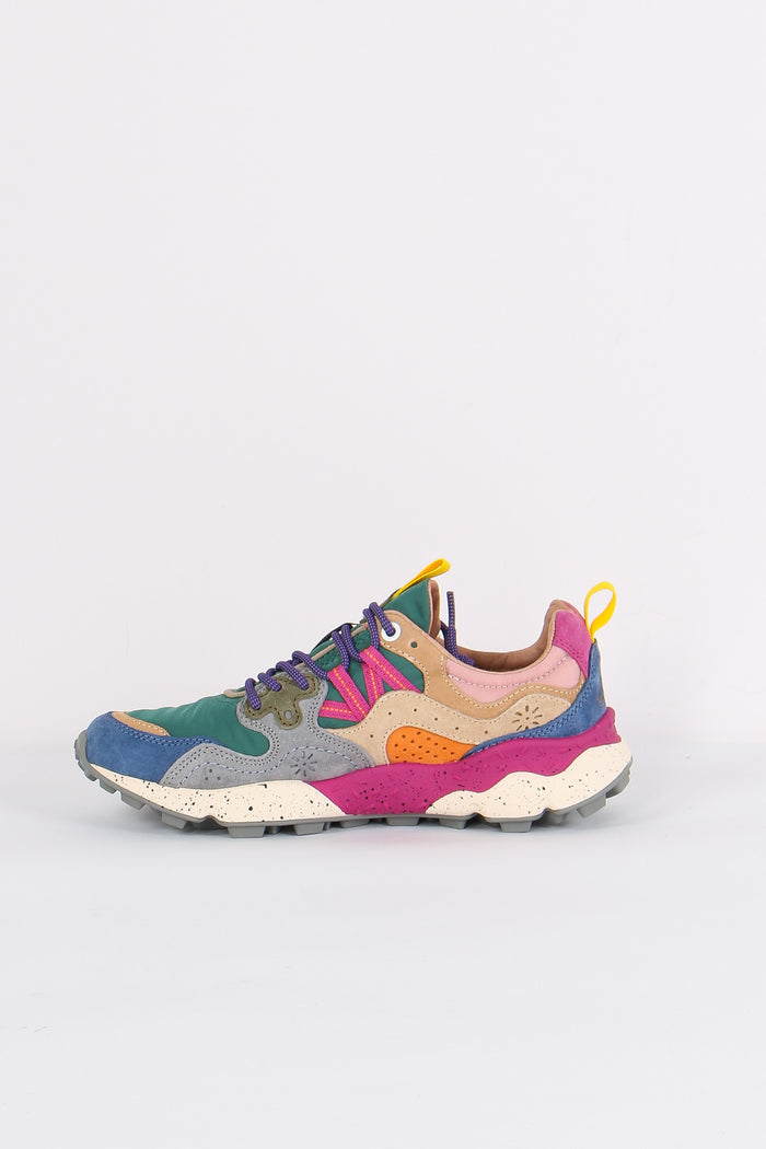 Sneakers Yamano Suede Nylon Petrol/stone-6