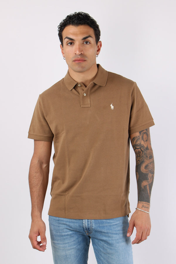 Polo Manica Corta Rl Brown