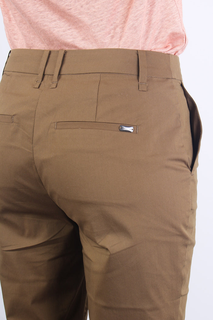 Pantalone Tasca America Cotone Mud-13