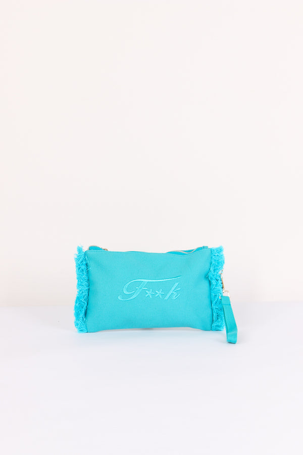 Pochette Canvas Logo Azzurro