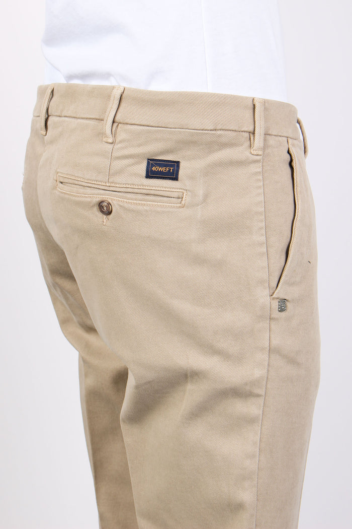 Pantalone Chino Flanella Beige-6