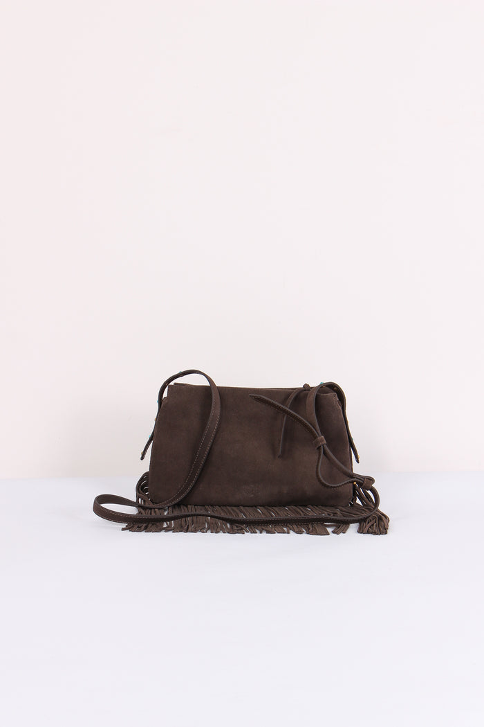Tracolla Camoscio Frange Marrone Caffe-3