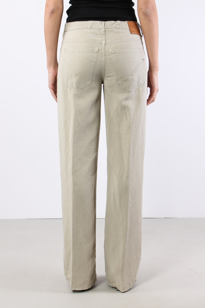 Jacklyn Pantalone Wide Leg Lino Lievito-4