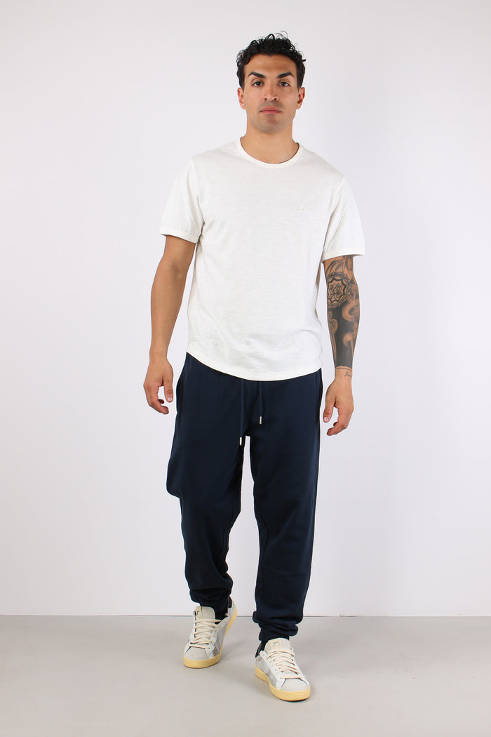 T-shirt Cotone Fiammato Bianco-4