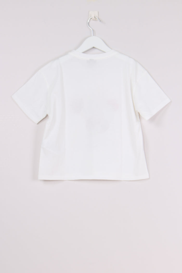 T-shirt Orsetto Strass Off White-3