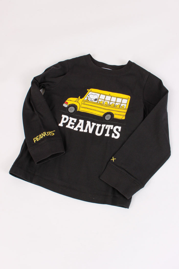 T-shirt Peanuts Stampa Nero-4