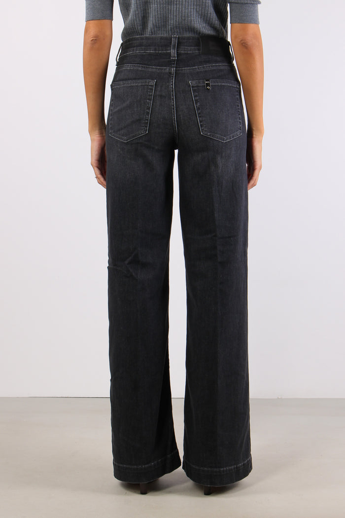 Denim Authentic Flare Denim Black-5