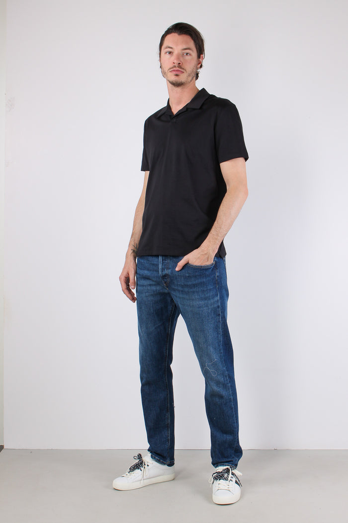 Polo Jersey Nero-2